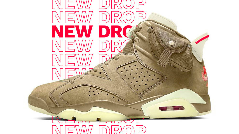 Image via soleheatonfeet Travis Scott x Air Jordan 6 "British Khaki"