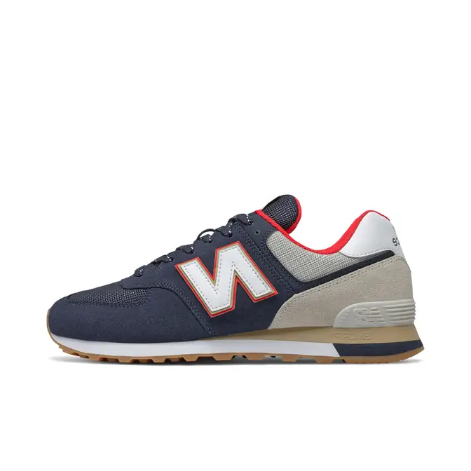 New Balance 574 Navy Energy Red | Where To Buy | ML574SKB | The Sole ...