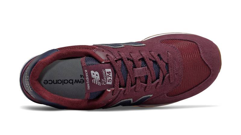 New Balance 574 Super Core Burgundy Navy Middle