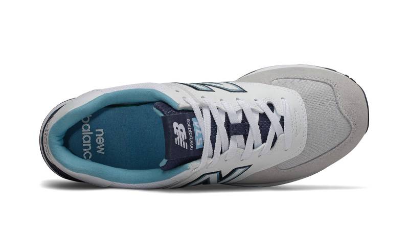 New Balance 574 White Navy Middle