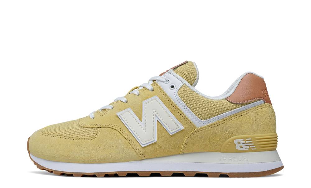 New Balance 574 Yellow Faded Mahogany