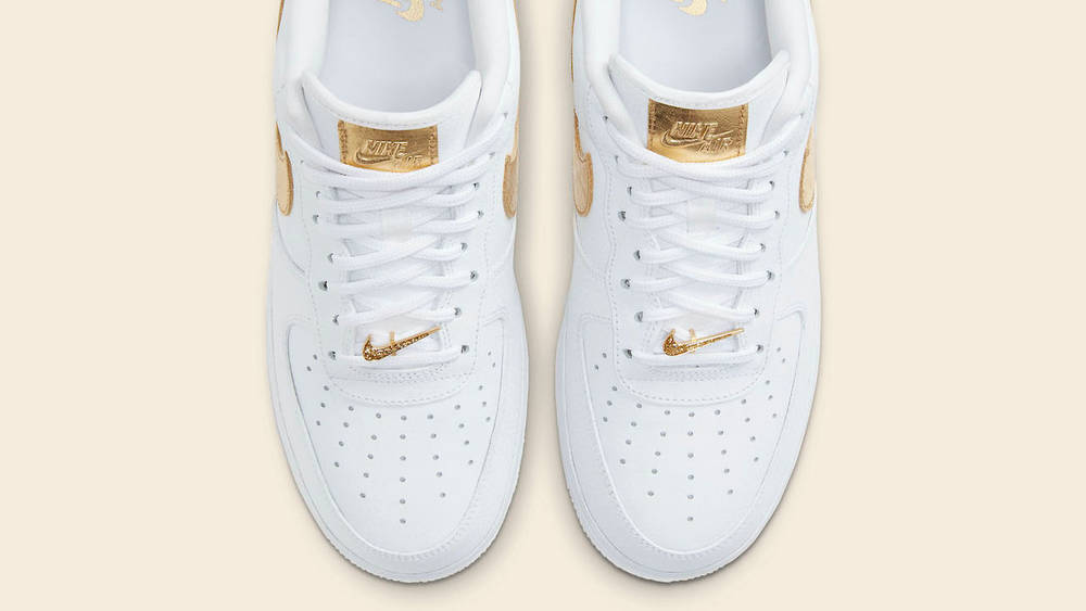 Nike AF1 White Gold