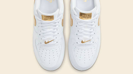 The Air Force 1 Gets An Elegant Update With Metallic Gold Swooshes The Air Force 1 Gets An Elegant Update With Metallic Gold Swooshes