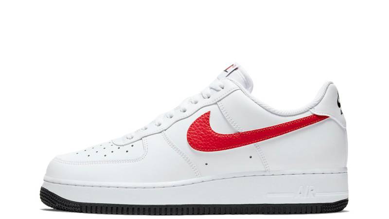 nike air force with red swoosh