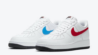 red and blue tick air force 1