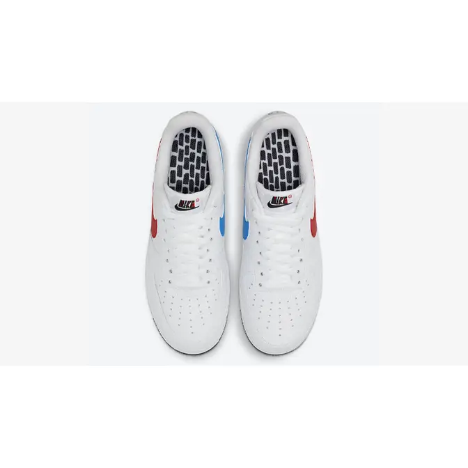 Nike air force with red sales and blue tick