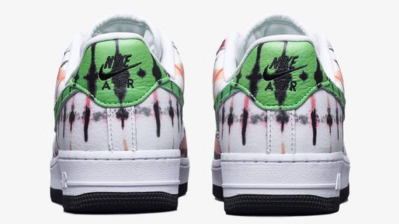 Nike Air Force 1 07 Black Tie Dye Back