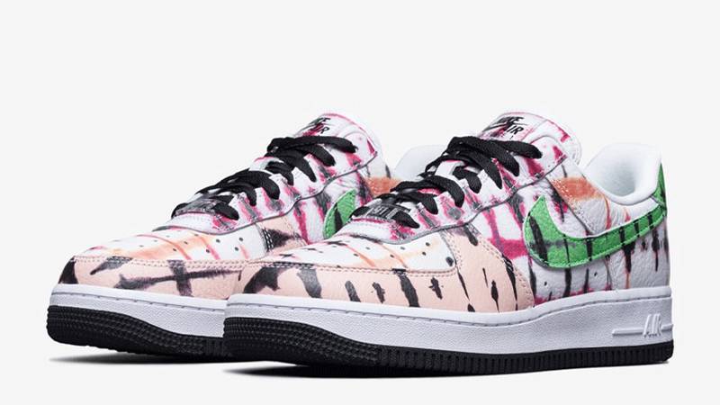 air force black tie dye