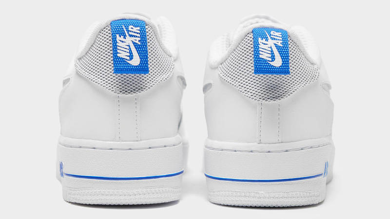 Nike Air Force 1 07 LV8 GS White Blue JD Exclusive