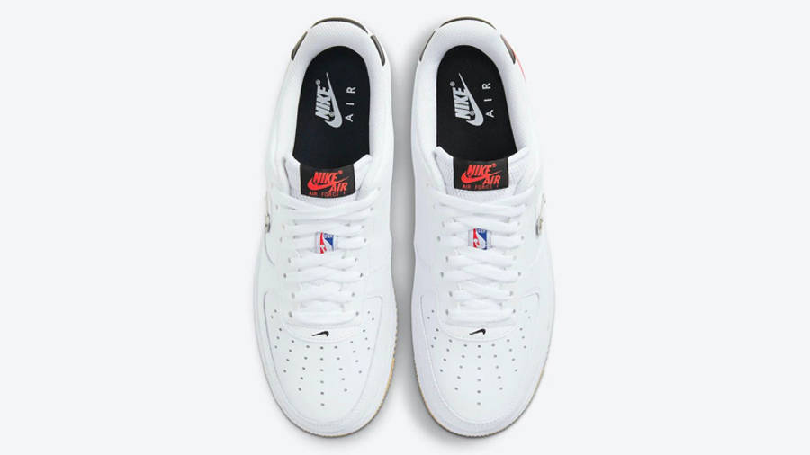 air force 1 nba white crimson