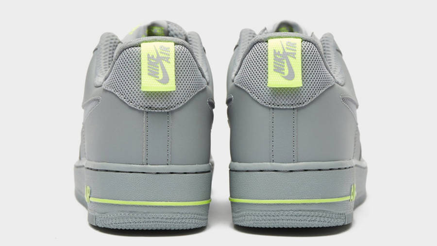 grey and green air force ones