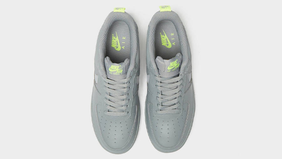 grey and green air force ones