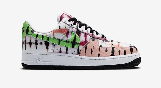Nike Air Force 1 Black Tie-Dye