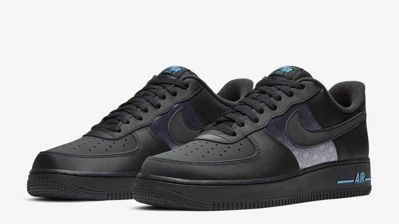 Leninisme Inferieur Ondeugd Nike Air Force 1 Low Black Blue Reflective | Where To Buy | DH2475-001 |  The Sole Supplier