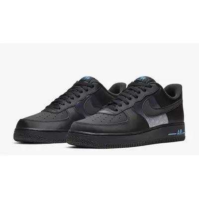 Nike Air Force 1 Low Black Blue Reflective | Where To Buy | DH2475-001 ...