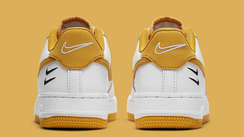 Nike Air Force 1 Low Dual Swoosh White Wheat Back