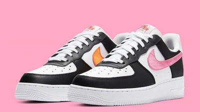 black pink and orange air force 1