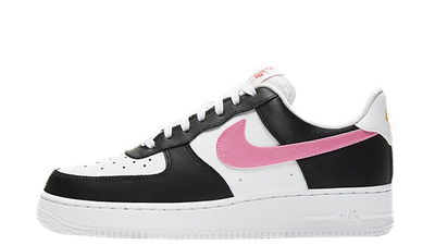 pink black and white air force 1