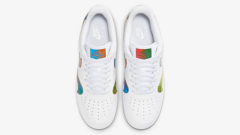 nike air force 1 low misplaced swooshes white multi