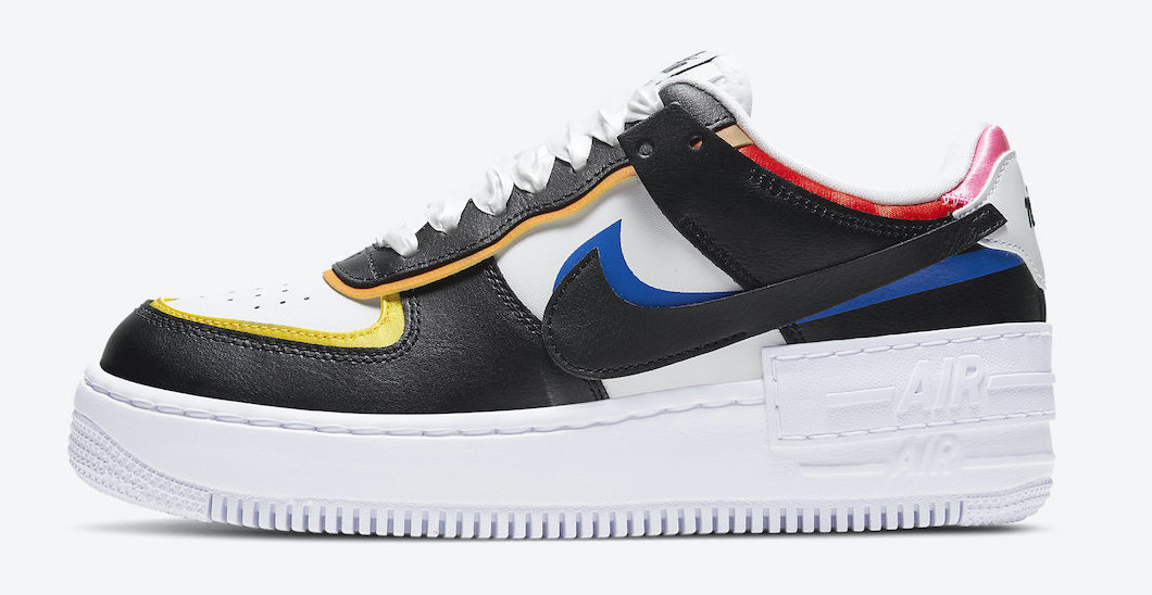 Nike Air Force 1 Shadow Black Multi side