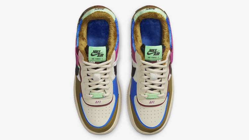 Nike Air Force 1 Shadow SE Khaki Purple Blue