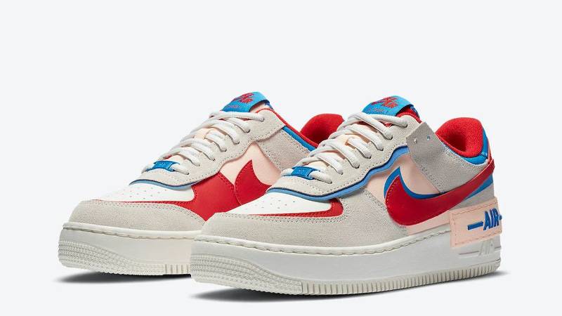 Nike Air Force 1 Shadow Sail University Red Photo Blue Front