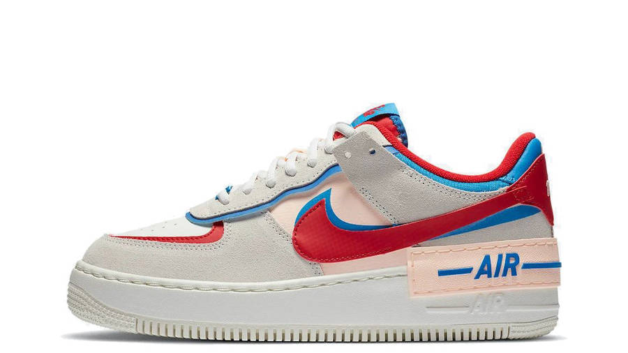 air force 1 low blue and red