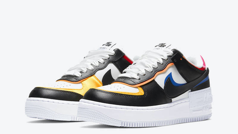 Nike Air Force 1 Shadow White Black Multi