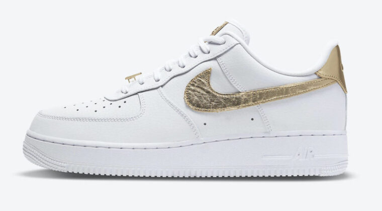 Nike Air Force 1 White Gold