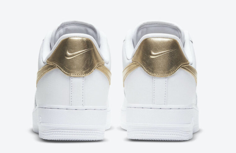 Nike Air Force 1 White Metallic Gold