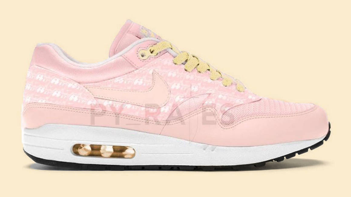 The Nike Air Max 1 'Powerwall' Surfaces In A Pretty 'Pink Lemonade ...