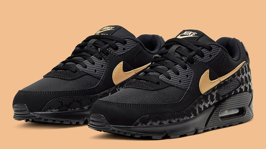 nike air 90 black and gold