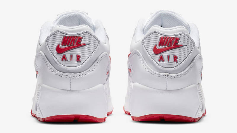 Nike Air Max 90 LTR GS White Hyper Red