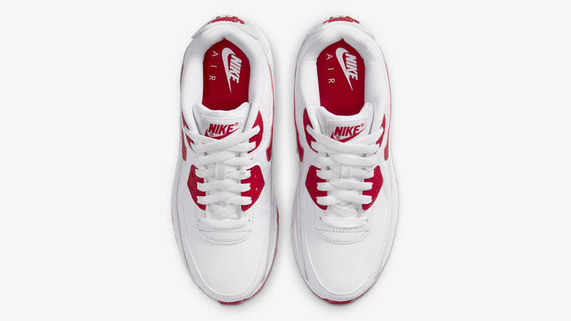 Nike Air Max 90 LTR GS White Hyper Red