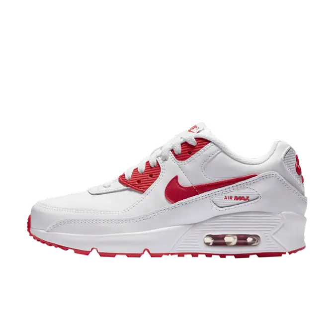 Nike Air Max 90 LTR GS White Hyper Red | Where To Buy | CD6864-106 ...