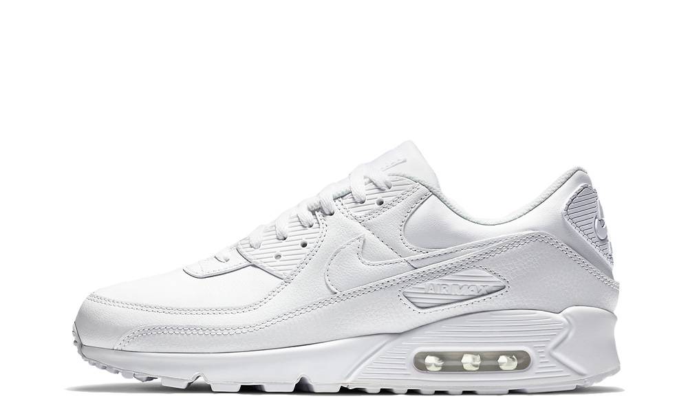 nike air max 90 trainers in triple white
