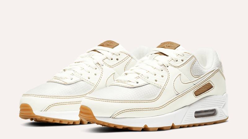 Nike Air Max 90 Sail Gum Brown Front