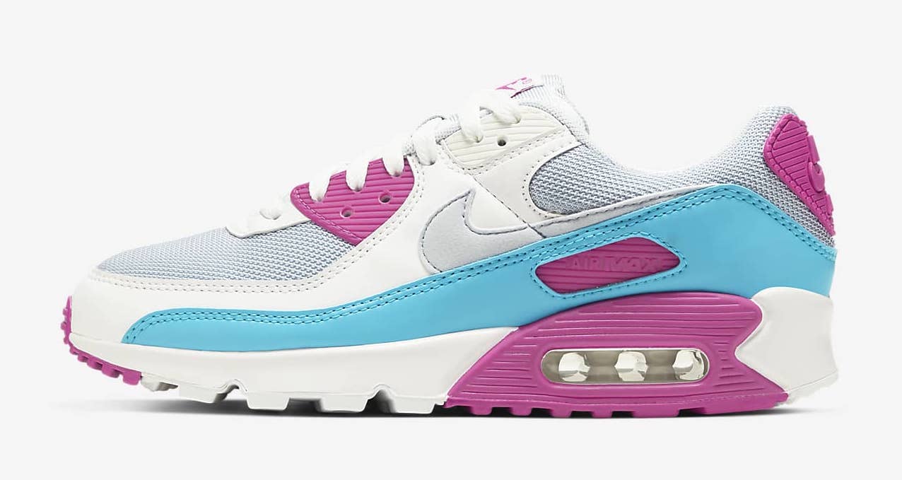 Nike Air Max 90 White Pink Blue