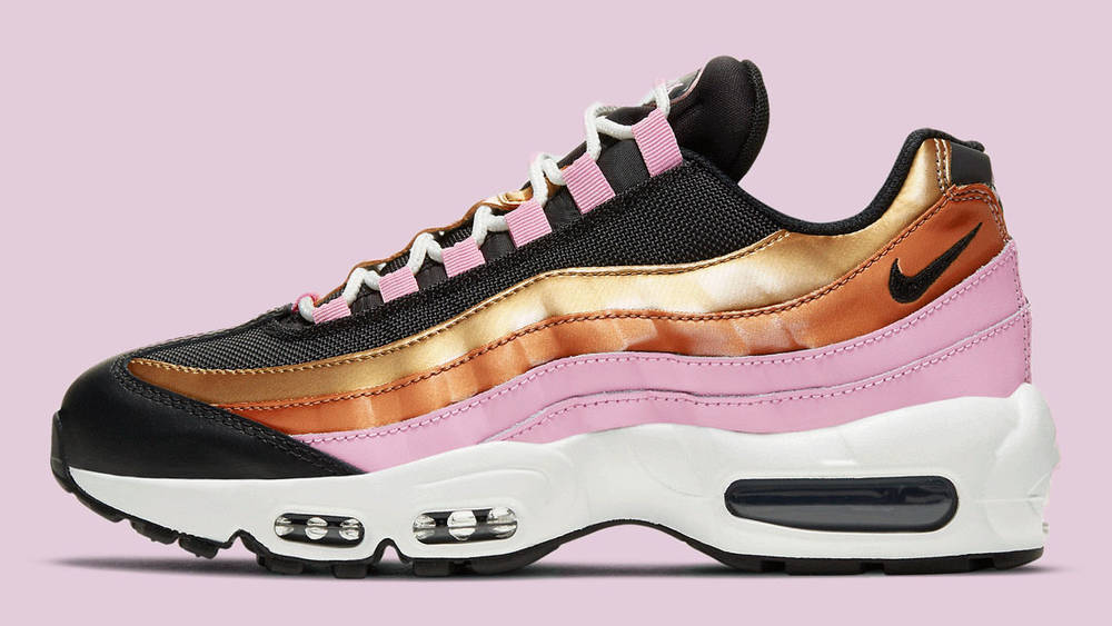 Nike Air Max 95 Gold Bronze Pink Black copy Nike Air Max 95 Gold Bronze Pink Black copy