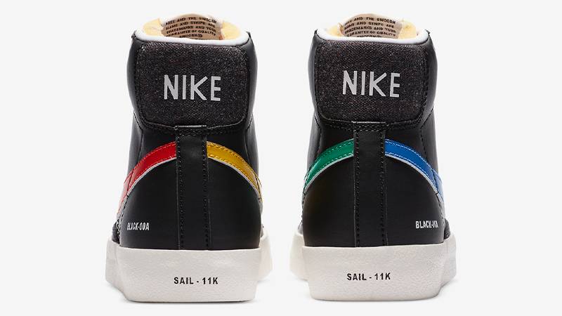 Nike Blazer Mid 77 Color Code Black Back