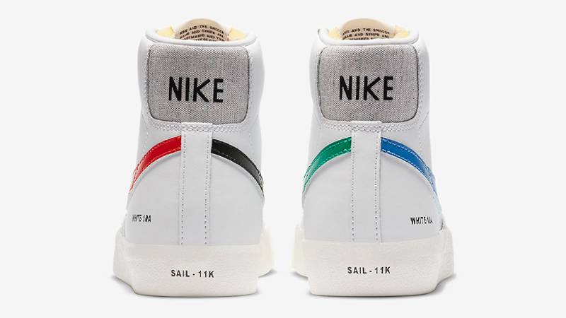 Nike Blazer Mid 77 Color Code White Back