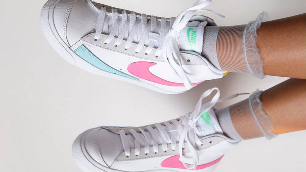 Nike Blazer Mid Multi White Nike Blazer Mid Multi White