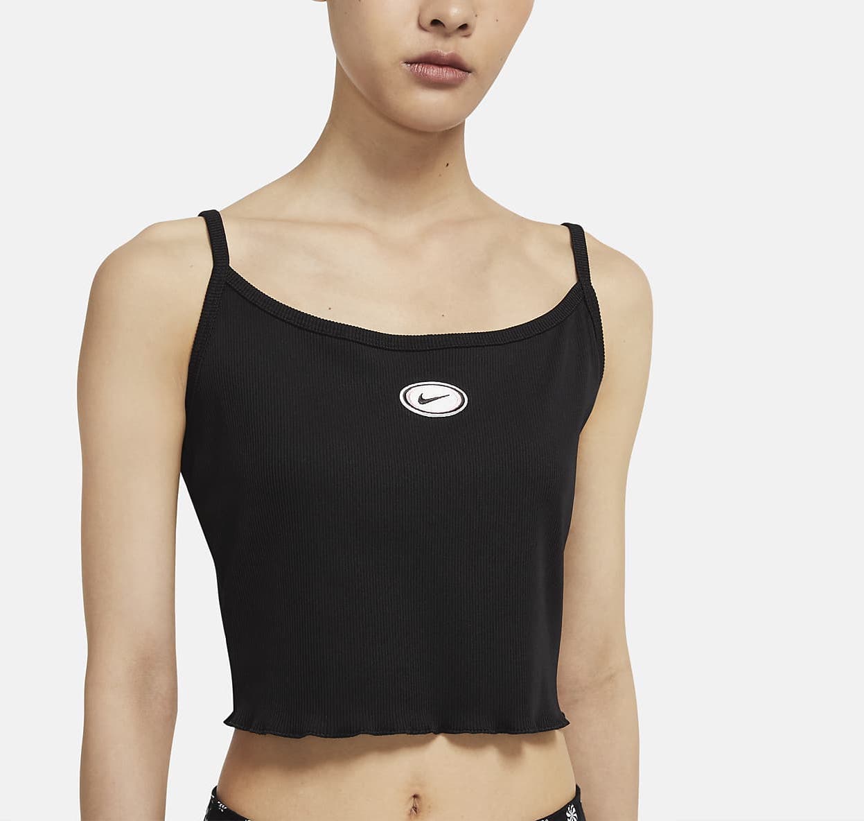 Nike Cropped Tank Top Black