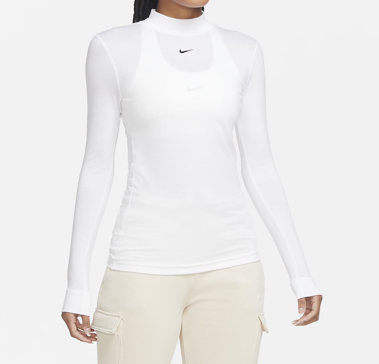 Nike Long-Sleeve Top White