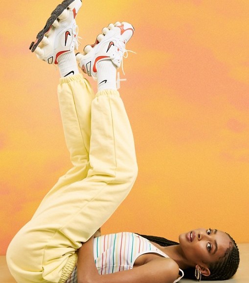 Nike Metallic Swoosh Joggers Yellow
