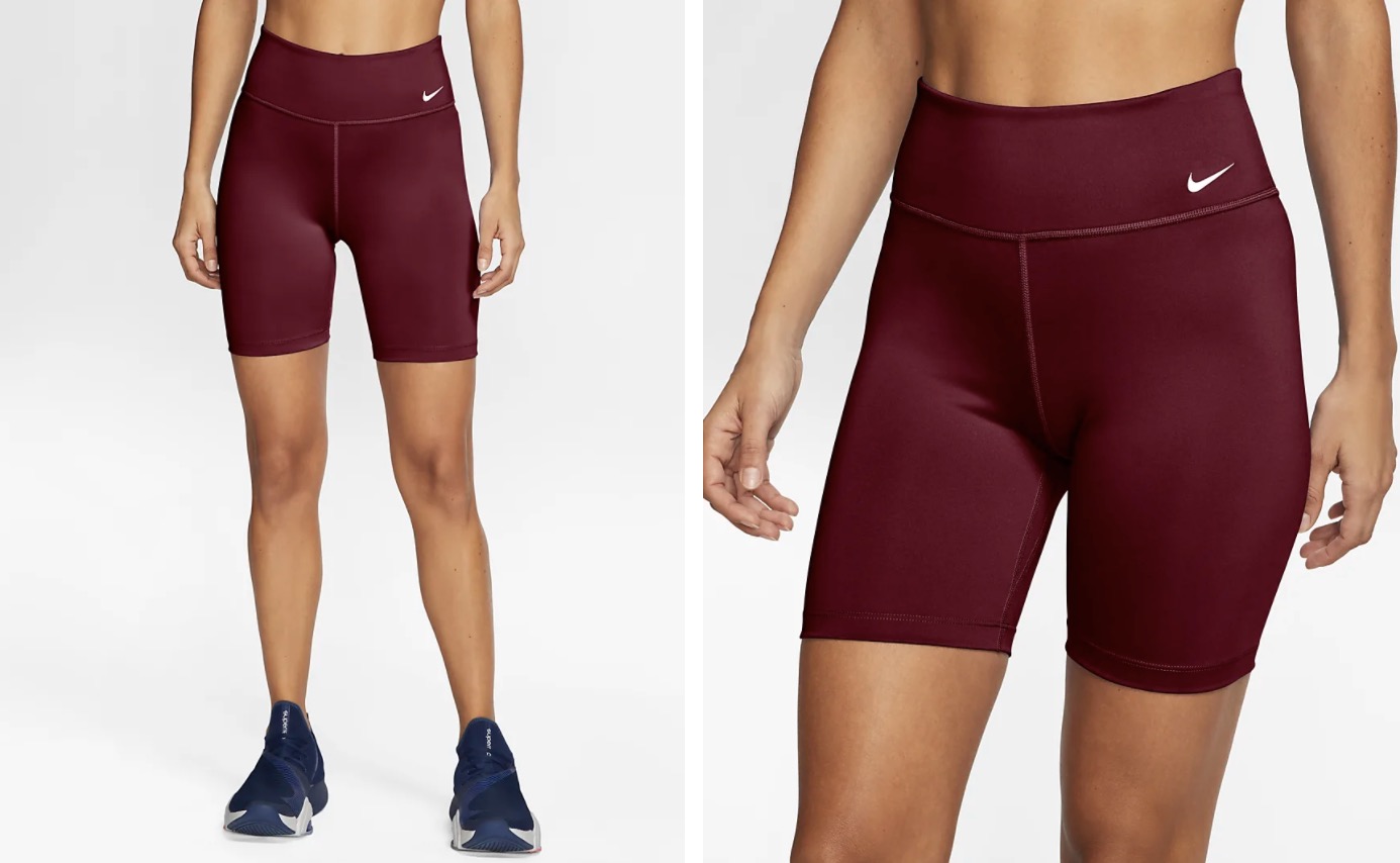 Nike One Shorts Dark Red