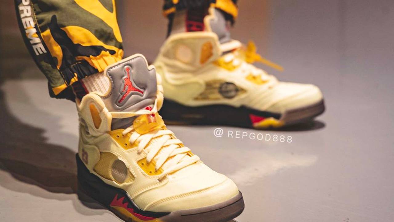 Off-White x Air Jordan 5 "Sail"