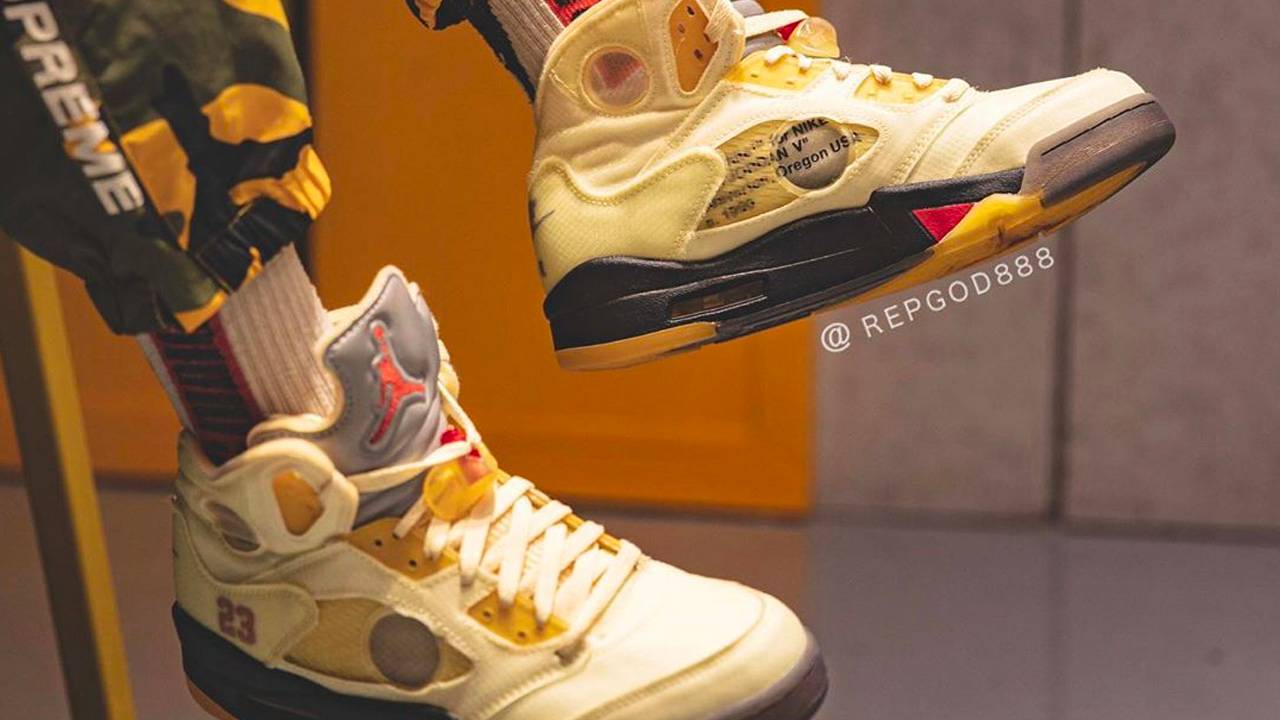 Off-White x Air Jordan 5 "Sail"