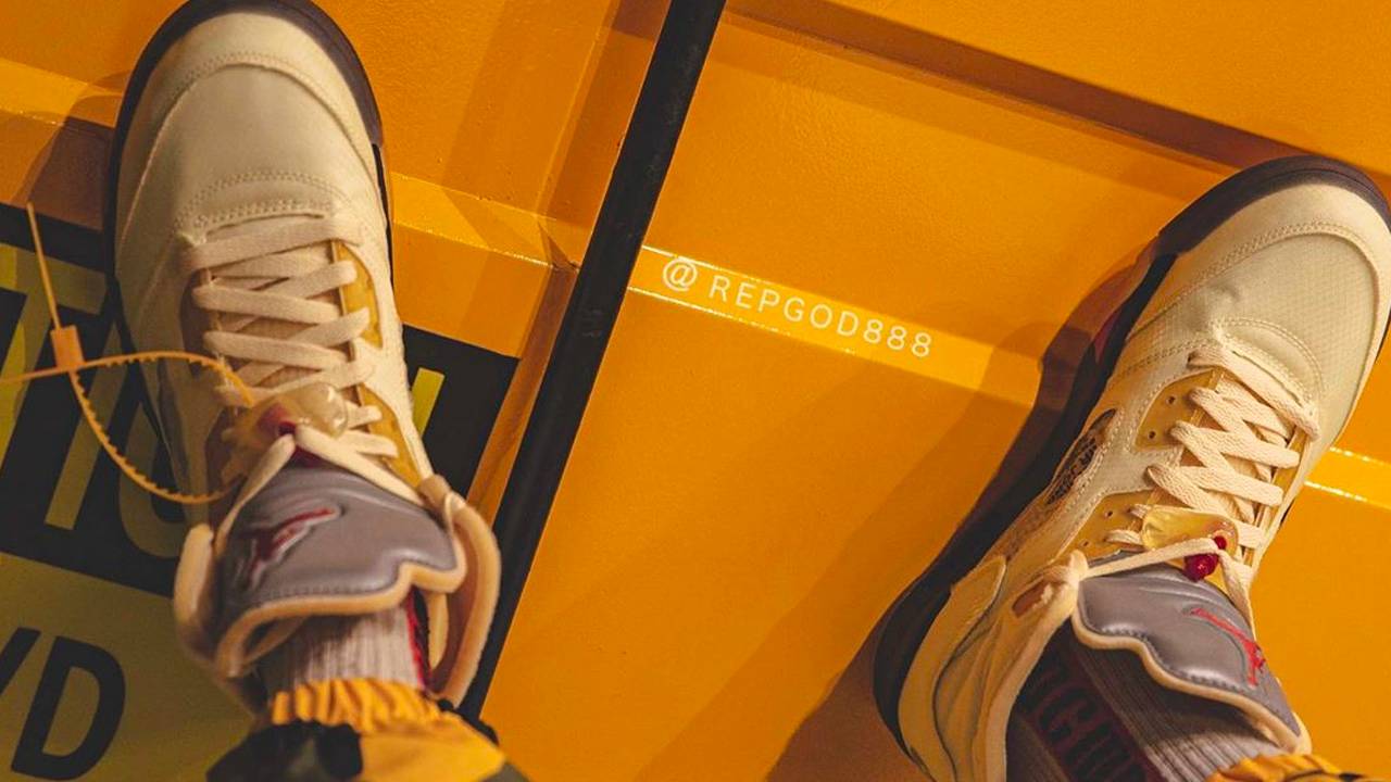 Off-White x Air Jordan 5 "Sail"