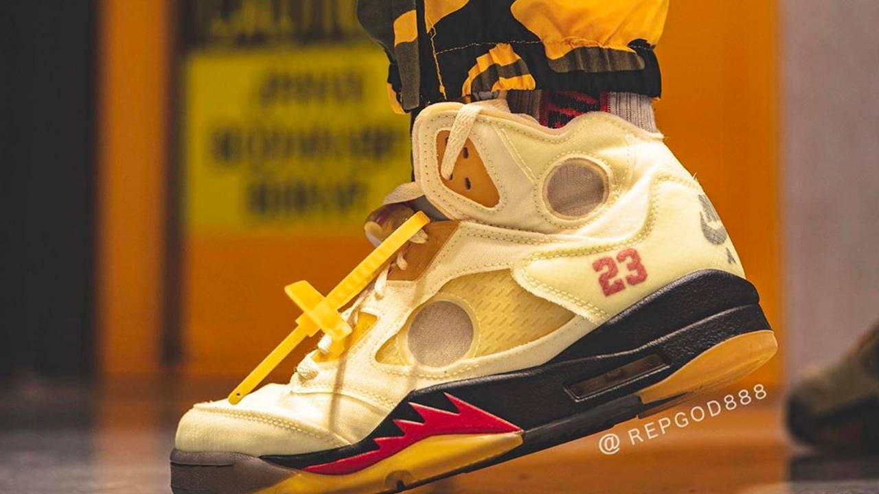 Off-White x Air Jordan 5 "Sail"